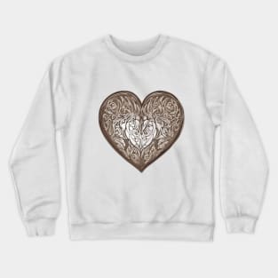 Elegant Tribal Heart Design No. 700 Crewneck Sweatshirt